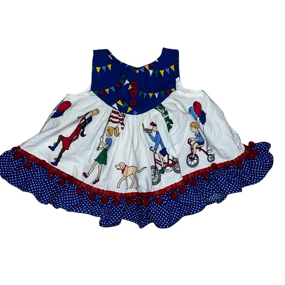 Eleanor Rose 4th of July Parade Dress Size 6 Months - Picture 4 of 7